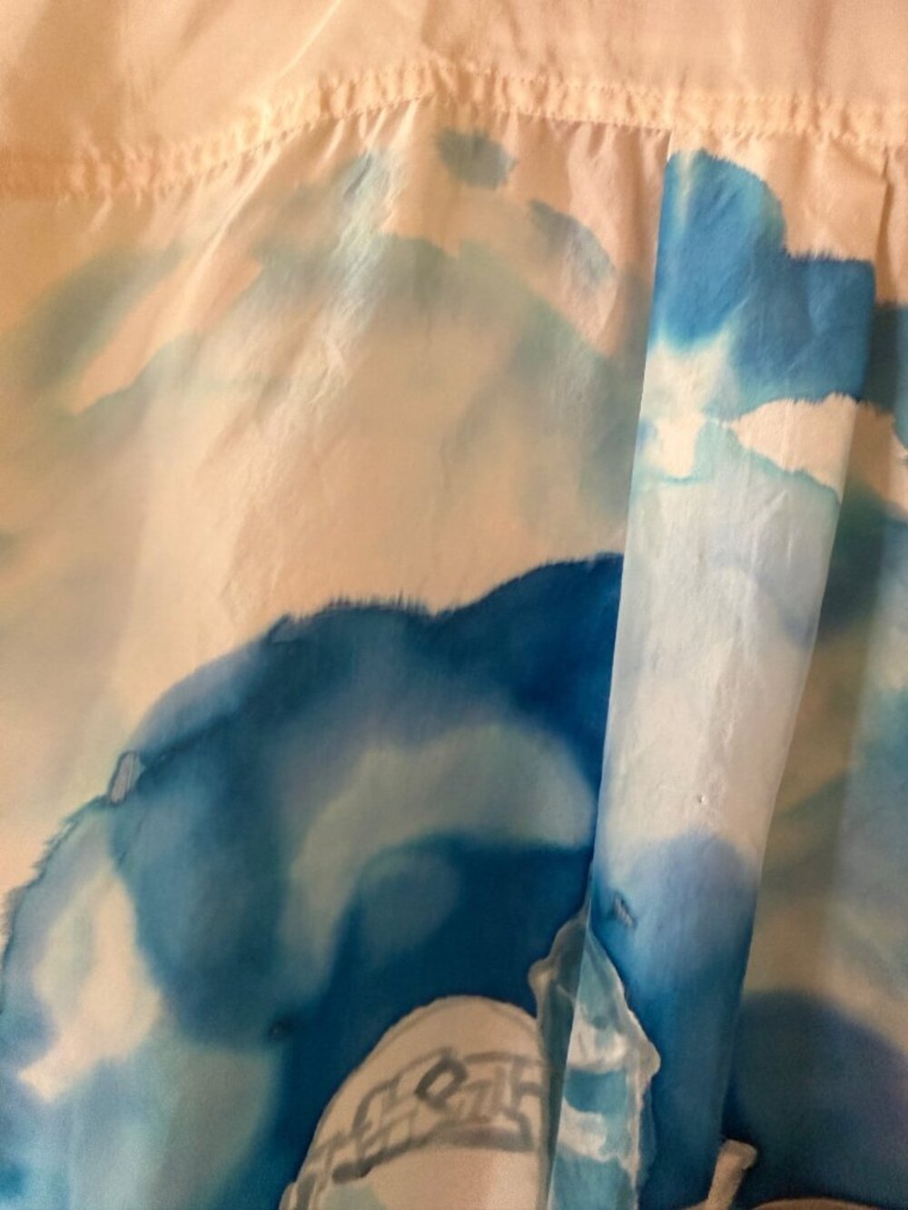 Handpainted Mens Cocktail Theme Relaxed-fit Collared Shirt Size XL Silk Coastal - Picture 6 of 12
